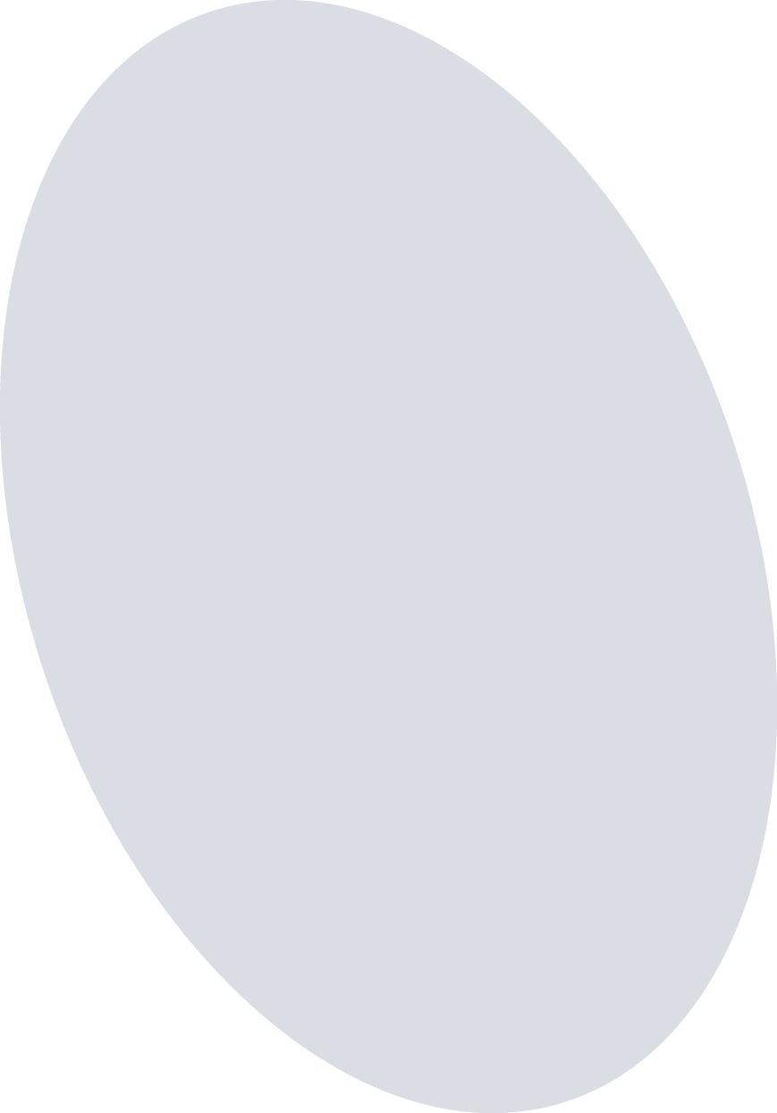light gray oval
